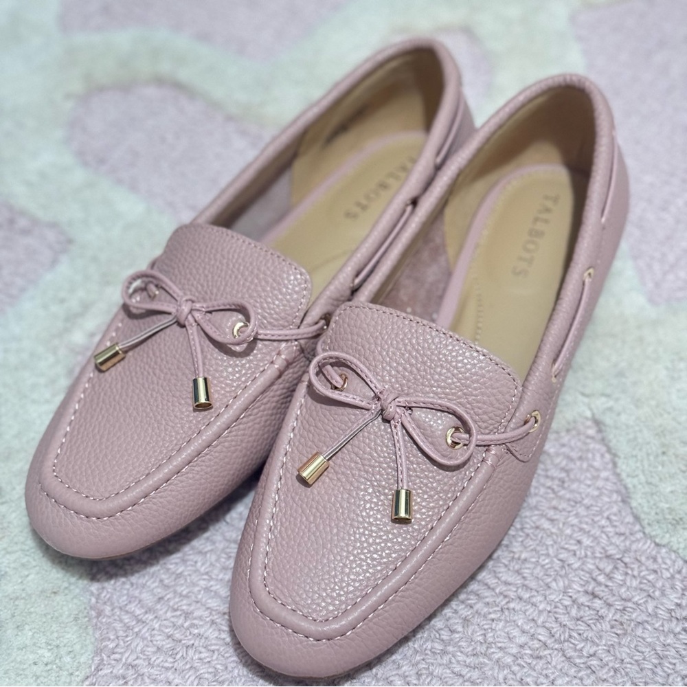 NWOT | TALBOTS JESSIE LEATHER PREPPY DRIVING LOAFER NEW ENGLAND OLD MONEY STYLE - Picture 2 of 5
